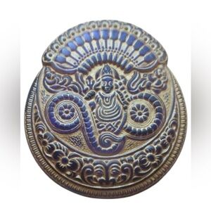 Ornate and Gold & Purple Button